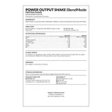 Power Output Protein Shake | 07 | 8c0291200c08 | Rear label close-up